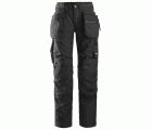 6701 Pantalones largos de trabajo para mujer con bolsillos flotantes AllroundWork negro