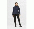 6703 Pantalones largos de trabajo elásticos para mujer sin bolsillos para rodilleras AllroundWork negro