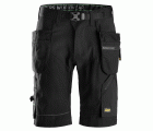 6904 Pantalones cortos de trabajo FlexiWork+ bolsillos flotantes negro