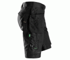 6904 Pantalones cortos de trabajo FlexiWork+ bolsillos flotantes negro