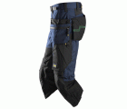 Pantalones pirata de trabajo FlexiWork+ bolsillos flotantes 6905 Azul marino / Negro