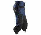 Pantalones pirata de trabajo FlexiWork+ bolsillos flotantes 6905 Azul marino / Negro