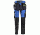 6940 Pantalones largos de trabajo elásticos FlexiWork Softshell Slim Fit bolsillos flotantes azul verdadero/ azul marino