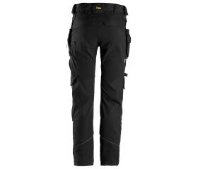 6972 Pantalones largos de trabajo FlexiWork con bolsillos flotantes desmontables negro