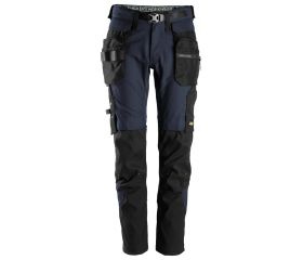 6972 Pantalones largos de trabajo desmontables con bolsillos flotantes FlexiWork azul marino/ negro