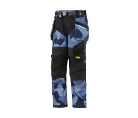 7505 Pantalón largo Junior FlexiWork azul camuflaje