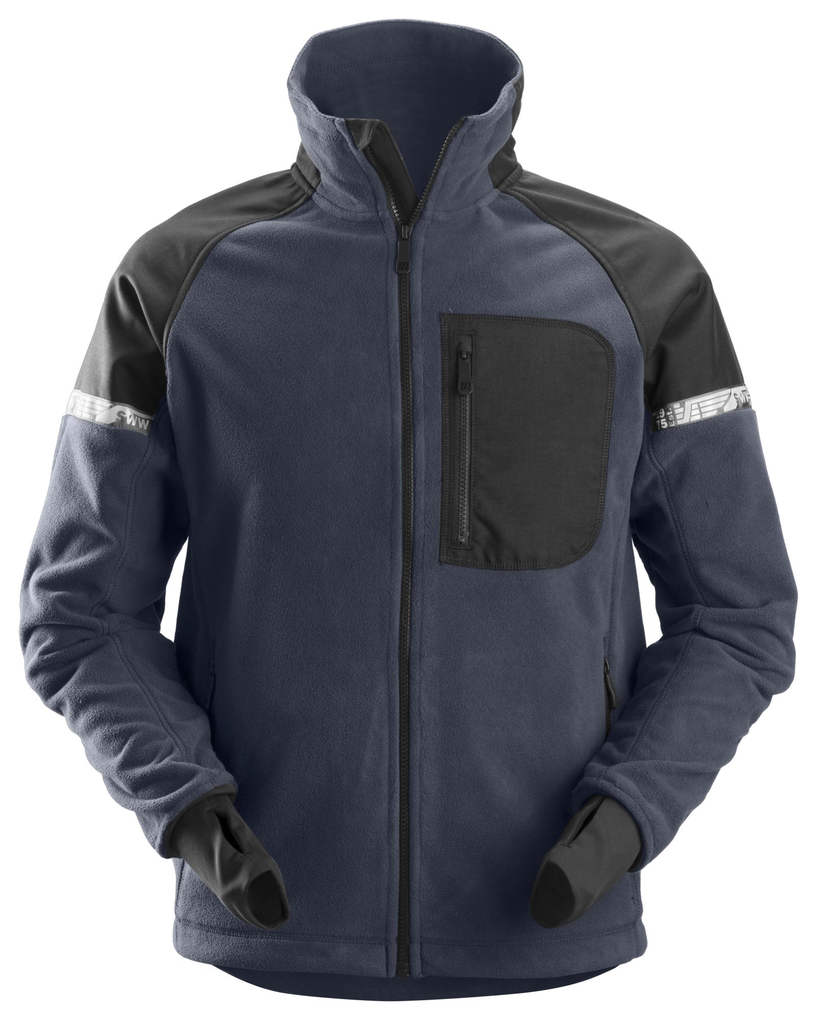 8005 Chaqueta con forro polar AllroundWork azul marino/ negro