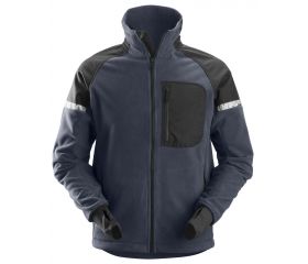 8005 Chaqueta cortavientos con forro polar AllroundWork azul marino/ negro