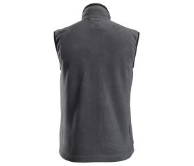 8024 Chaleco de forro polar AllroundWork Polartec® gris acero/ negro