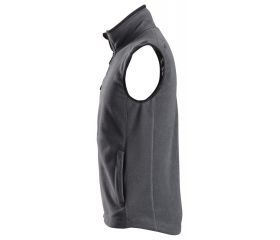 8024 Chaleco de forro polar AllroundWork Polartec® gris acero/ negro