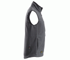 8024 Chaleco de forro polar AllroundWork Polartec® gris acero/ negro