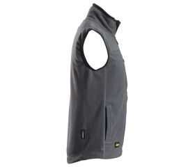 8024 Chaleco de forro polar AllroundWork Polartec® gris acero/ negro