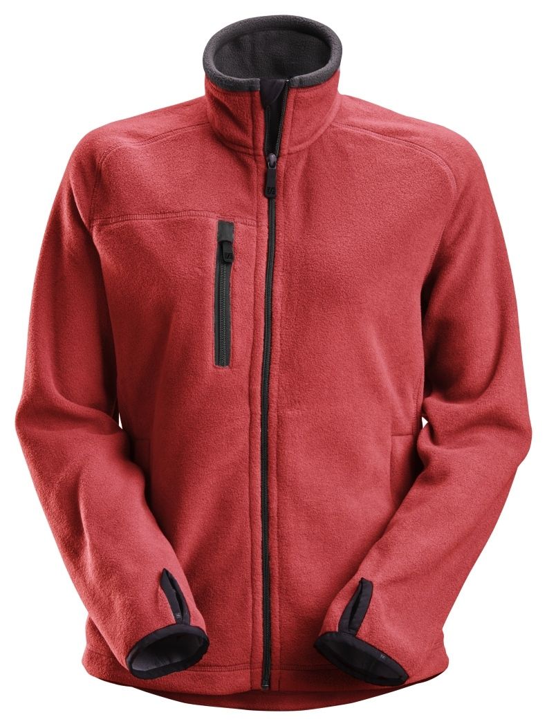 Chaqueta forro polar de Polartec® 8027 Rojo/Negro