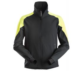 8028 Sudadera fluorescente con cremallera completa FlexiWork negro/ amarillo