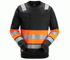 8031 Sudadera de alta visibilidad clase 1 negro-naranja