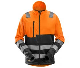 8035 Chaqueta con cremallera completa de alta visibilidad clase 2 naranja-negro