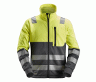 8035 Chaqueta con cremallera completa de alta visibilidad clase 2 amarillo-gris acero