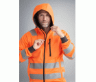 8039 Sudadera con capucha y cremallera completa de alta visibilidad clase 2/3 naranja