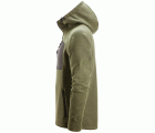 8041 Sudadera con capucha y forro polar Flexiwork verde caqui-negro