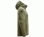 8041 Sudadera con capucha y forro polar Flexiwork verde caqui-negro