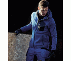 8041 Sudadera con capucha y forro polar Flexiwork azul verdadero-negro