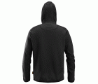 8058 Sudadera con capucha y cremallera completa AllroundWork negra