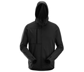 8058 Sudadera con capucha y cremallera completa AllroundWork negra