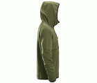 8058 Sudadera con capucha y cremallera completa AllroundWork verde kaki