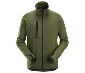 8059 Chaqueta de forro polar con cremallera completa AllroundWork verde khaki