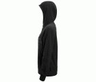 8070 Sudadera mujer AllroundWork Polartec® con capucha de rizo color negro
