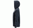 8070 Sudadera mujer AllroundWork Polartec® con capucha de rizo color azul marino jaspeado