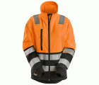 8073 Chaqueta con cremallera completa de alta visibilidad clase 2 para mujer naranja-negro