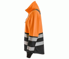 8073 Chaqueta con cremallera completa de alta visibilidad clase 2 para mujer naranja-negro