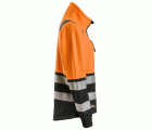 8073 Chaqueta con cremallera completa de alta visibilidad clase 2 para mujer naranja-negro