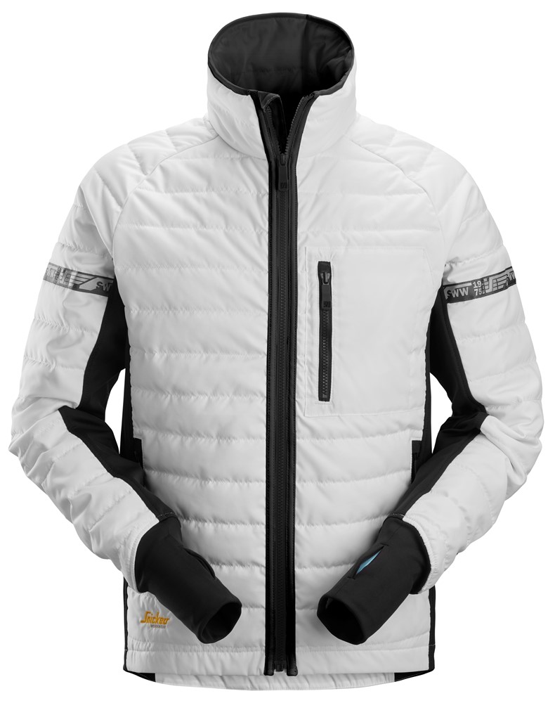 Snickers 8101 Chaqueta aislante 37.5® AllroundWork blanco-negro