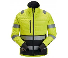 8134 Chaqueta ligera acolchada de alta visibilidad clase 2 amarillo-negro