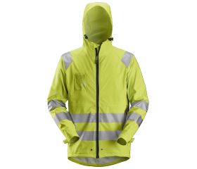 8233 Chaqueta impermeable PU de alta visibilidad clase 3 amarilla