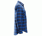 8516 Camisa de manga larga de franela de cuadros AllroundWork azul marino/ azul