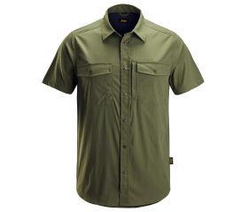 8520 Camisa de manga corta absorbente LiteWork verde khaki