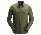 8521 Camisa de manga larga absorbente LiteWork verde khaki