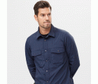 8521 Camisa de manga larga absorbente LiteWork azul marino