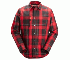 8522 Camisa aislante AllroundWork rojo-negro