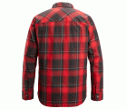 8522 Camisa aislante AllroundWork rojo-negro