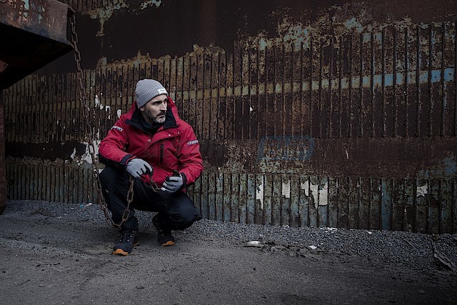 9578 Par de guantes Weather Essential Gris / Negro