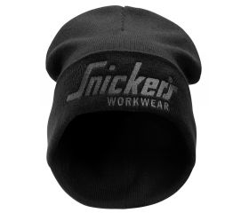 9047 Gorro para el uso diario 100% acrílico con logo Snickers negro-gris acero