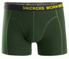 9436 Pack de 2 calzoncillos elásticos Negro/Verde Bosque