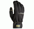 9562 Par de guantes de trabajo resistentes al agua y flexibles Weather Flex Dry negro