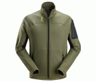 9438 Chaqueta de microforro polar Body Mapping verde khaki