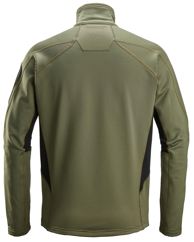9438 Chaqueta de microforro polar Body Mapping verde khaki
