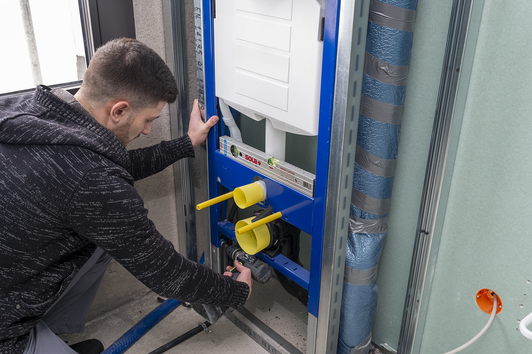 Nivel de burbuja magnético para instaladores MRMI